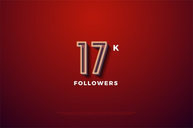 background of 17k followers is red heart.