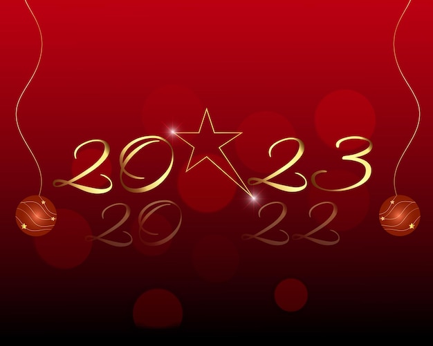 Background 2023 new year vector illustration design vector