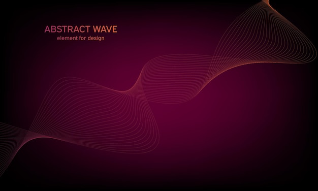 Background abstract colorful wave element 