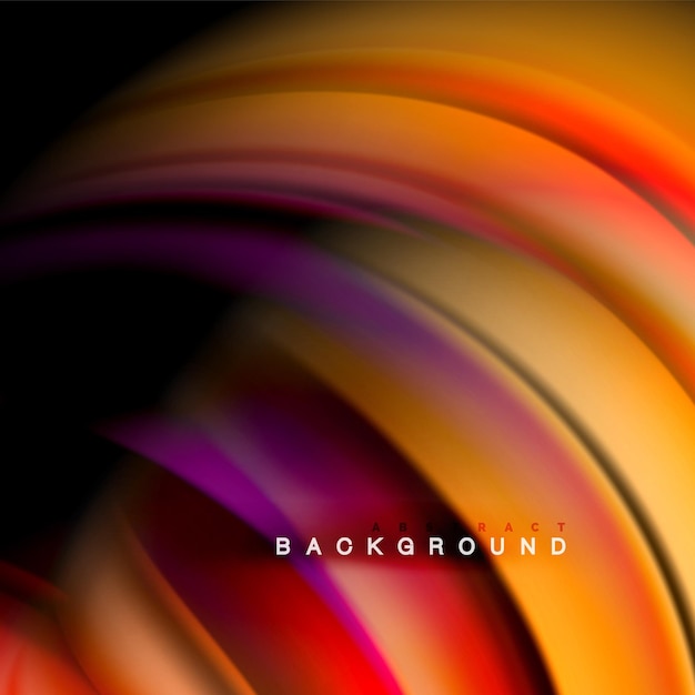 Background abstract liquid color wave