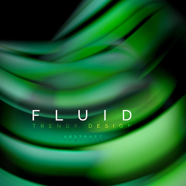 Vector background abstract liquid color wave