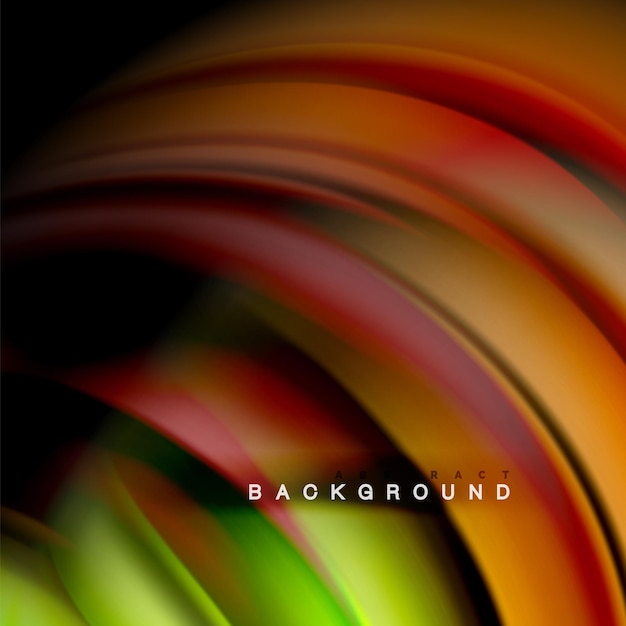 Background abstract liquid color wave