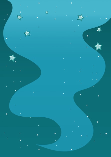 Background abstract sky with stars in blue