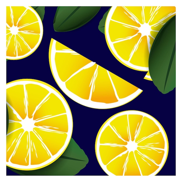 background of big oranges with leafs and blue background