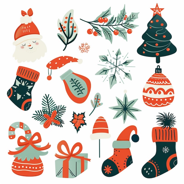 background celebration christmas winter decoration holiday design illustration vector decem