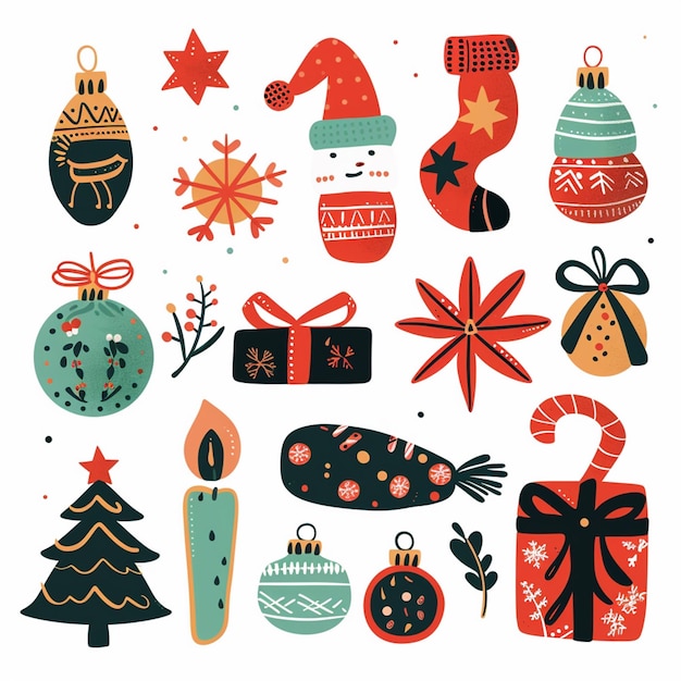 Vector background christmas illustration holiday vector decoration card design season celebration