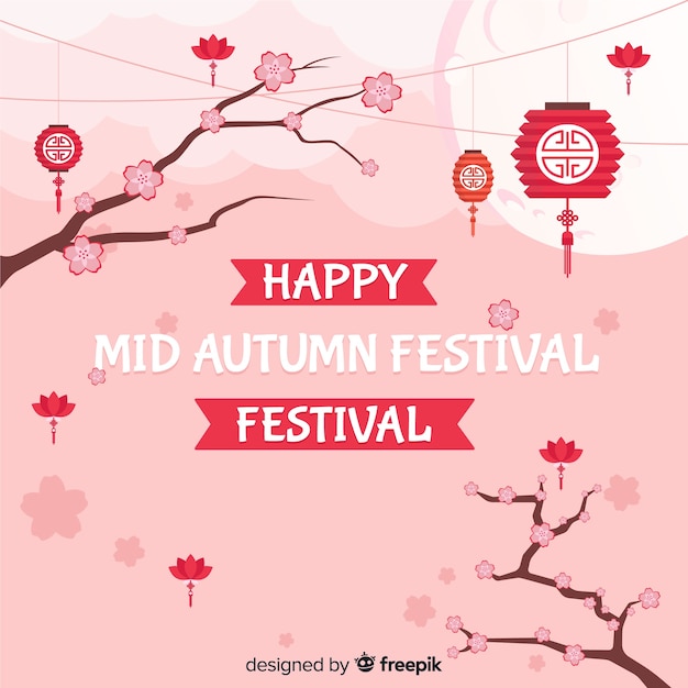 Background concept for mid autumn festival