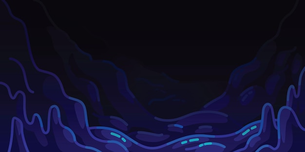 Background Deep Sea Cartoon Ocean Trench