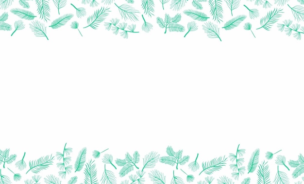 background of flora and palm leaves