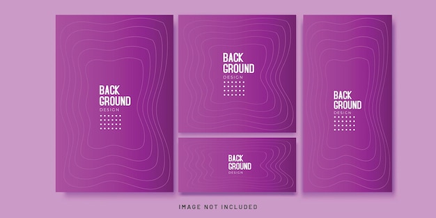 Background Gradient Abstract Geometric Flyer and Social media Bundle Set