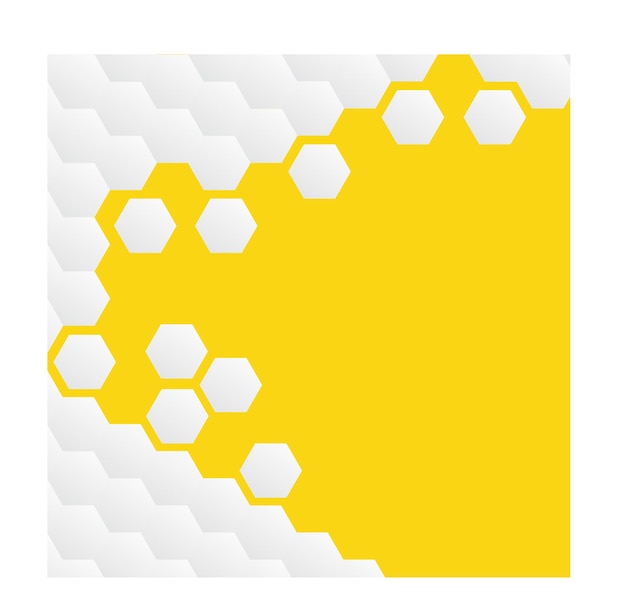 background Hexagon Kuning Honeycubs 2