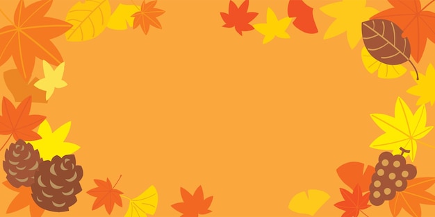 Background illustration of the autumn foliage.