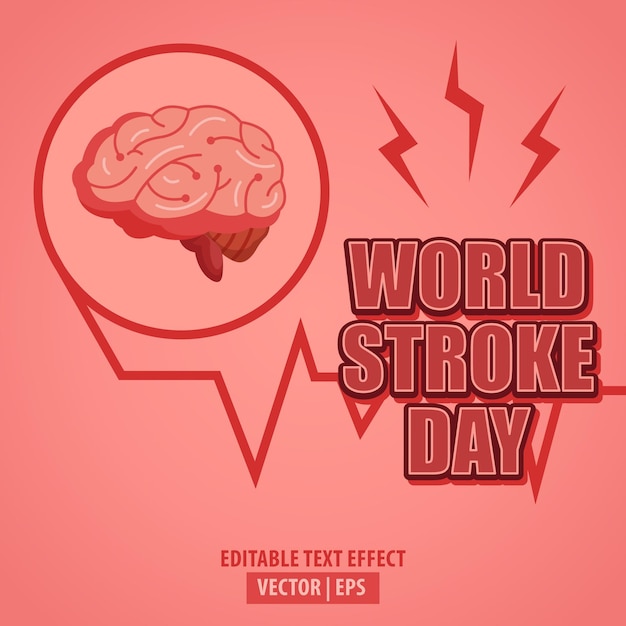 Background illustration design for world stroke day