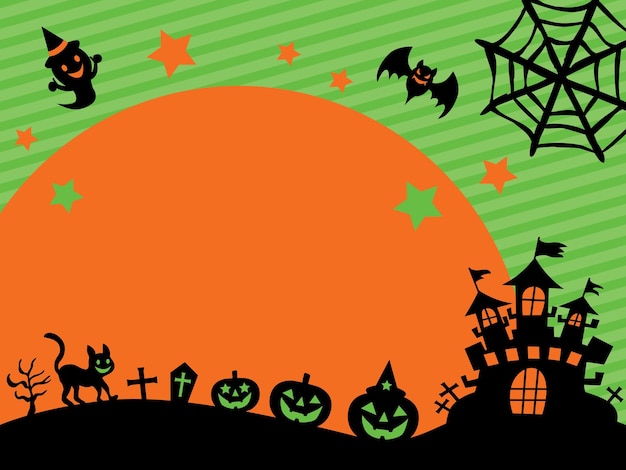 Background illustration of the Halloween.