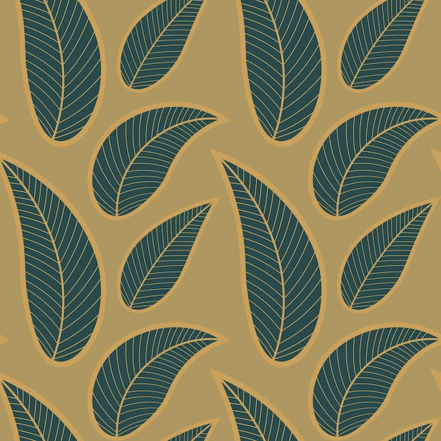 The background is seamless Leaves Greens Vector