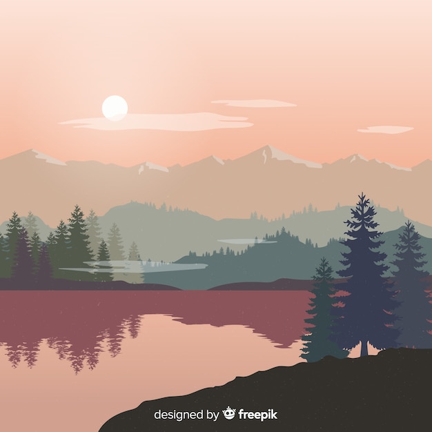 Background landscape mountains