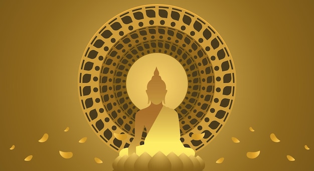 Background for makha bucha dayVesak Day Atthami Puja day Asanha Bucha day