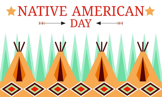 Vector background native america 4