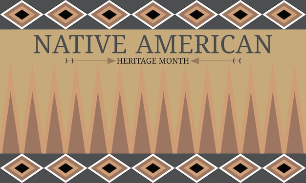 Vector background native america 8