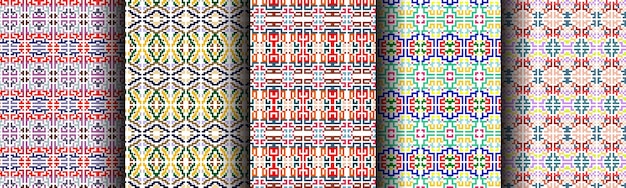 background pattern seamless geometric luxury set collection