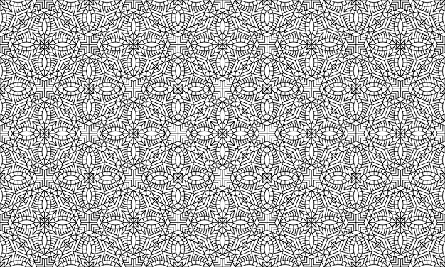 background pattern seamless line ethnic mandala luxury