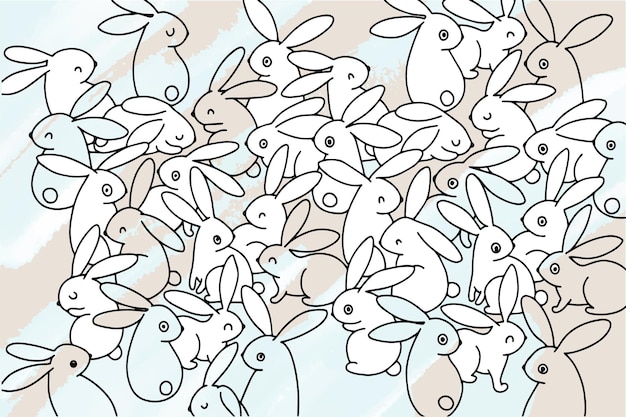 Background picture with bunnies