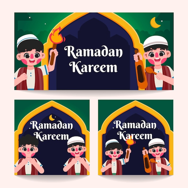 background ramadan banner tand social media emplate