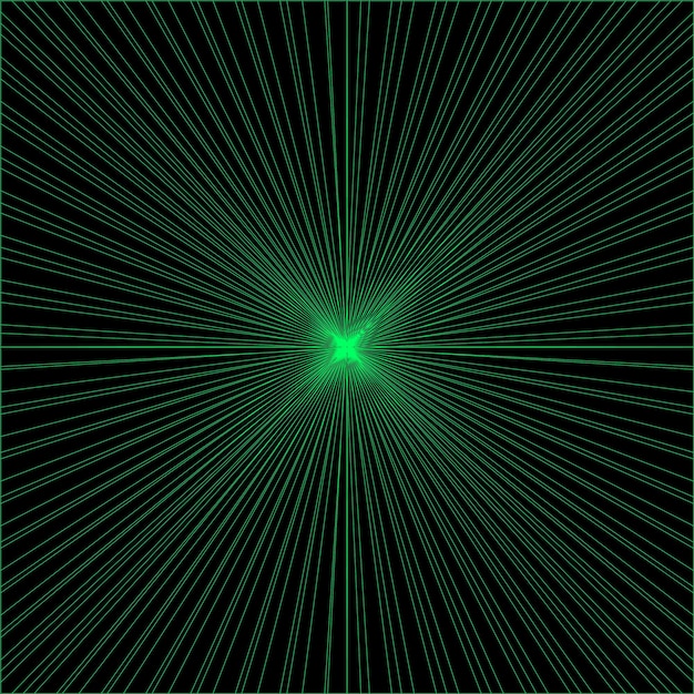 Background of rays of green color