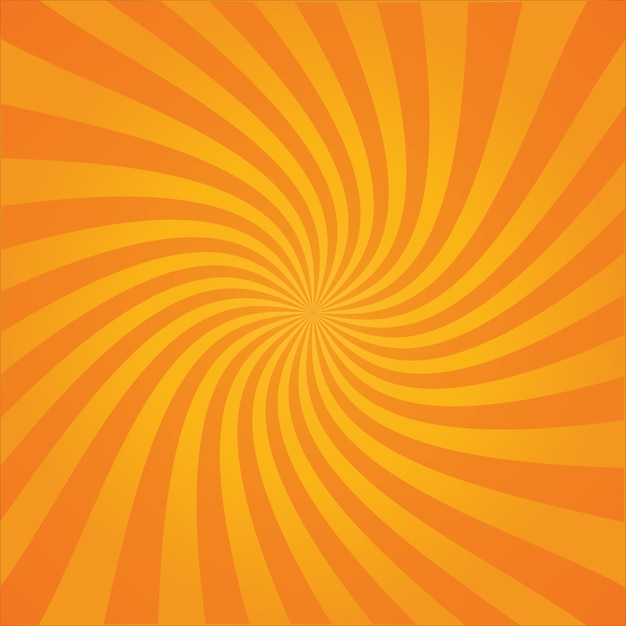 Background of retro comic book style striped spiral explosion or rays of sunburst with light and dark gradient