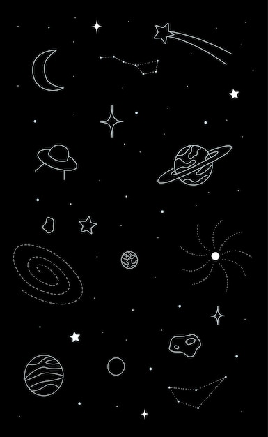 Vector background of the starry universe stardust in the deep universe vector illustration