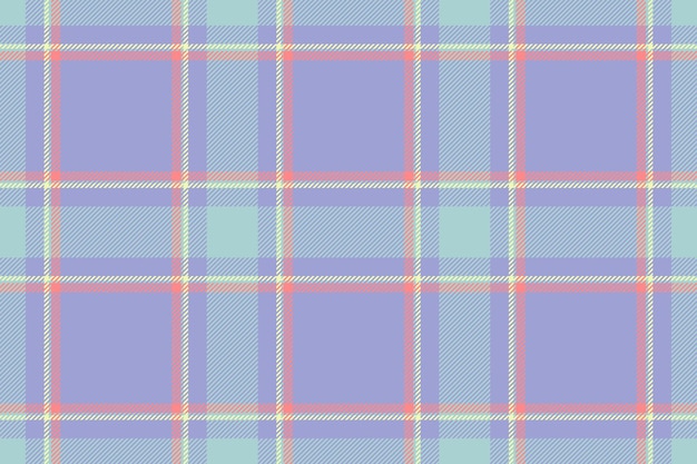 Background tartan pattern of vector check seamless with a plaid fabric textile texture in light and tulip colors