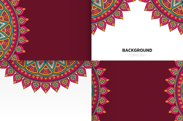 Background template in ethnic style