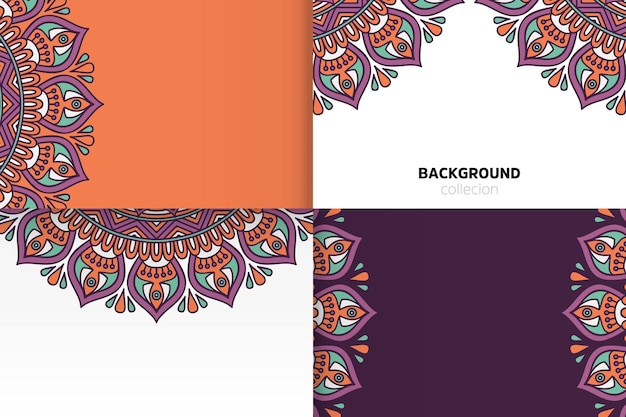 Background template in ethnic style