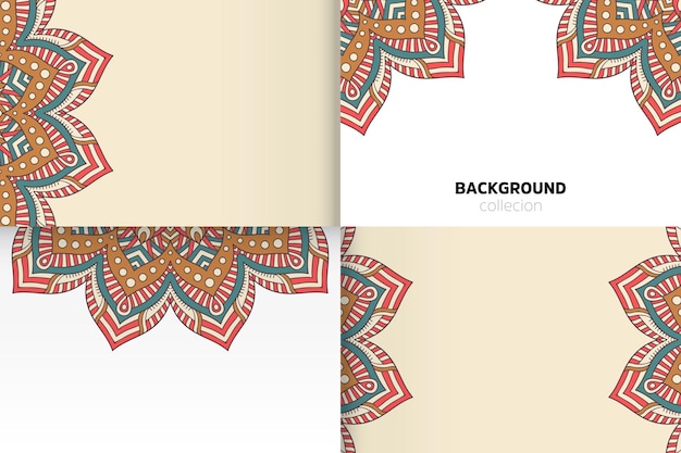 Background template in ethnic style