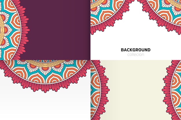 Background template in ethnic style