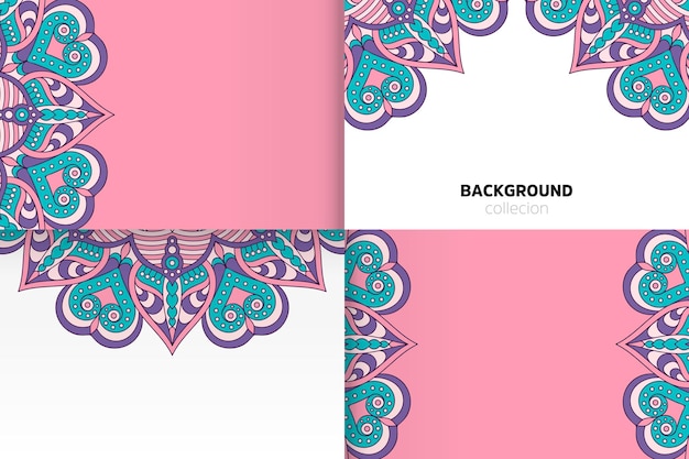 Background template in ethnic style