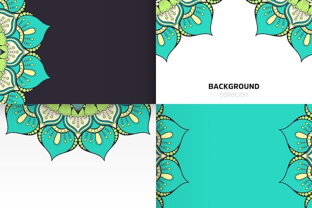 Background template in ethnic style