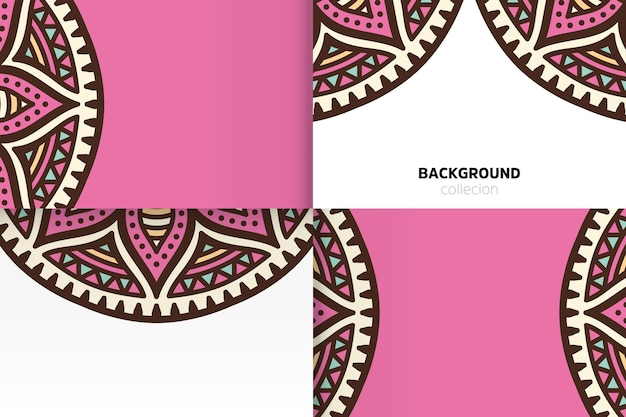 Background template in ethnic style