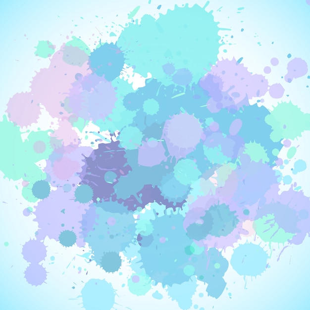 Background template with pink and blue splash