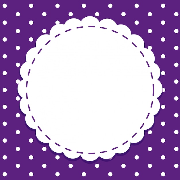 Background template with round frame