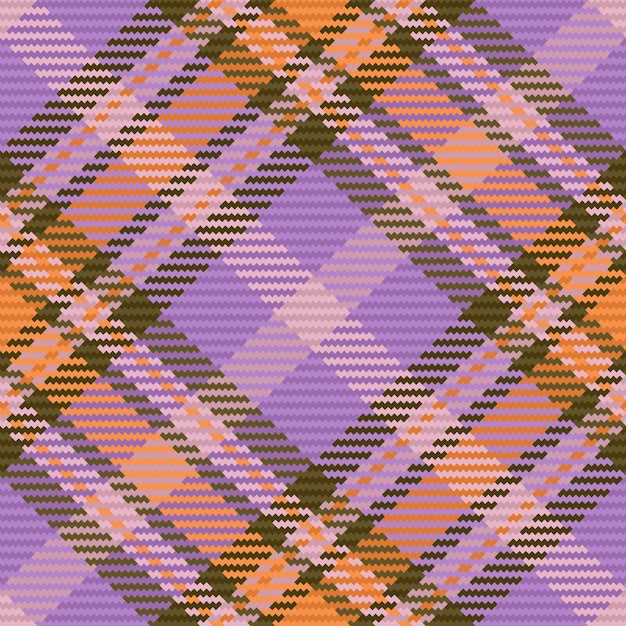 Background textile seamless Plaid texture fabric Tartan pattern vector check