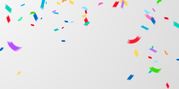 Background vector illustration with confetti. Beautiful colors for parties or celebrations.