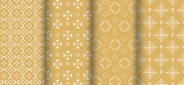 Background wallpaper with simple elements on gold