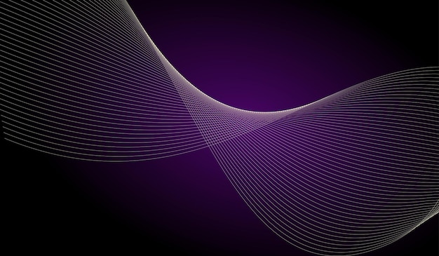 Background wave particle digital gradient colorful