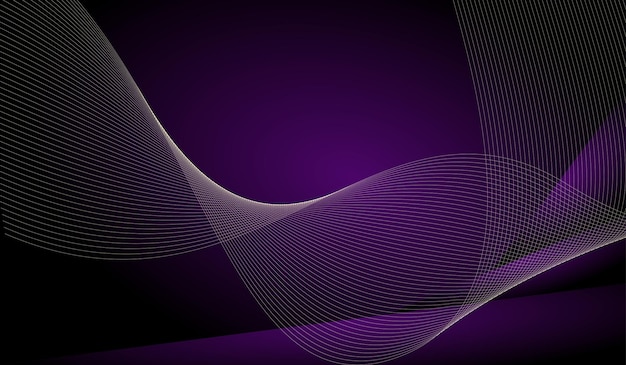 Background wave particle digital gradient colorful