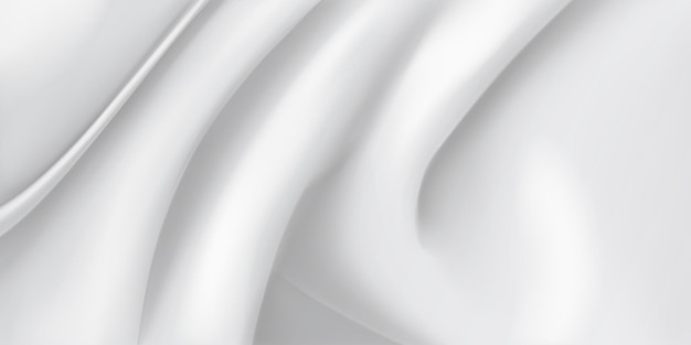 Background of white fabric with several folds