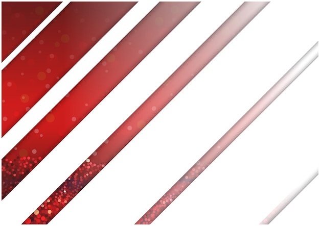 Background with Abstract Red Glitter Grain and White Diagonal Stripes