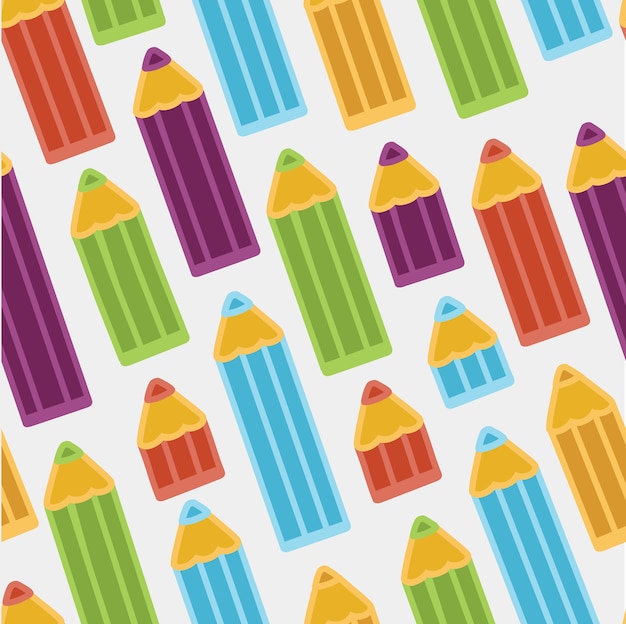 Background with colored pencils.  seamless pattern.