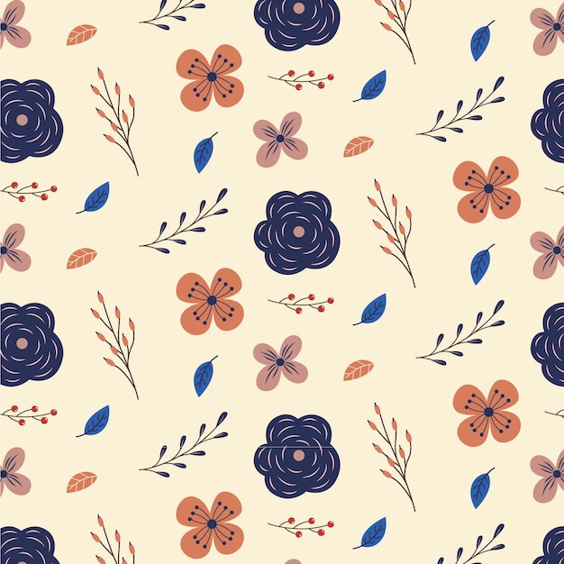 Background with floral pattern