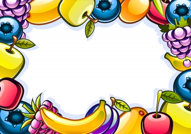 Background with fruits